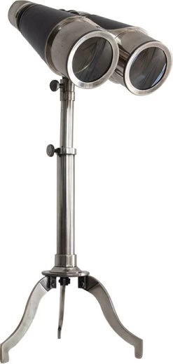 Victorian Binoculars W/ Tripod, Slvr By Authentic Models