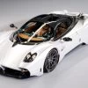 Pagani Utopia Pearl White With Display Case In 1:18 Scale