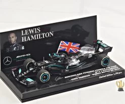 MERCEDES-AMG PETRONAS HAMILTON WINNER BRITISH GP 2021 In 1:43 Scale By Minichamps