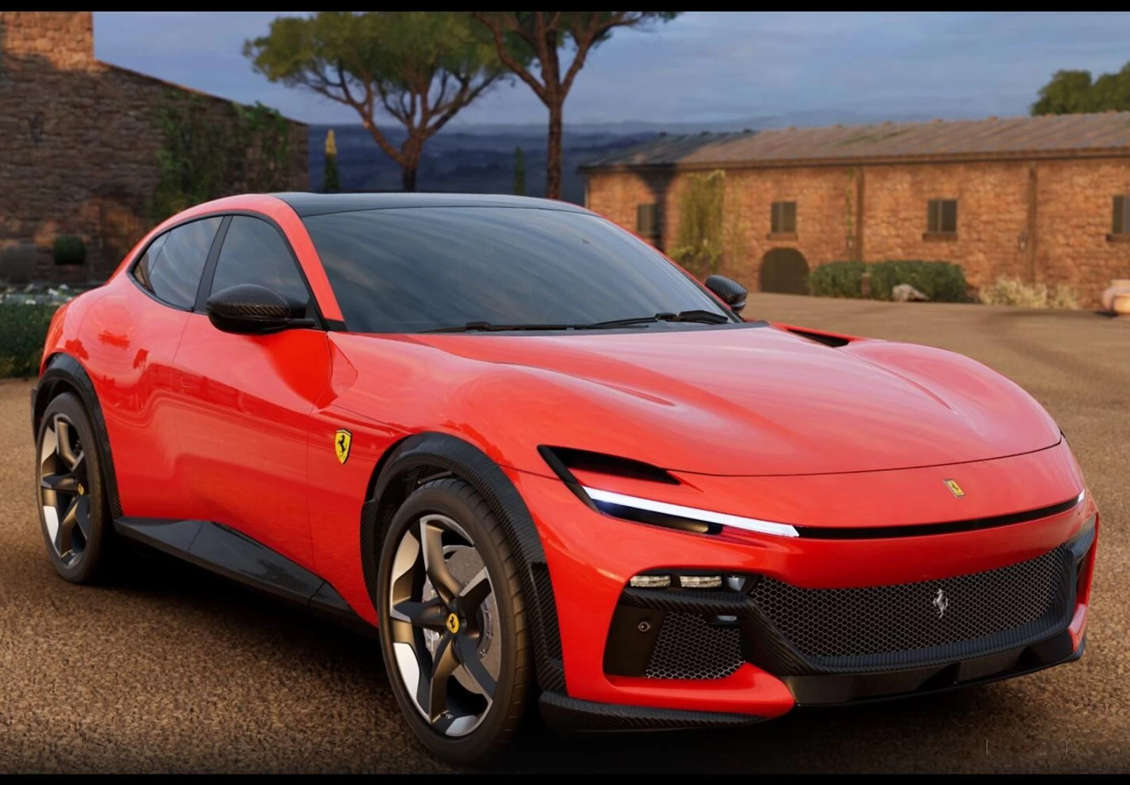 Ferrari Purosangue Red Magma In 1:18 Scale