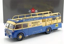 1957 Fiat 642 RN2 Maserati Race Transporter Diecast Model In 1:18 Scale By CMR