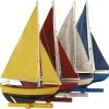 Sunset Sailors, Set Of 4 Model Sailboat By Authentic Models