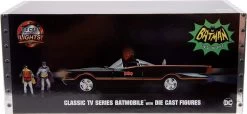 1966 Batmobile W/Lights & Batman & Robin Figures In 1:18 Scale By Jada -Professional Toy Store 23aec7f61a9194dc03118943a7b24641