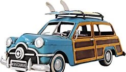 1949 Green Ford Wagon Car W/Two Surfboards In 1:12 Scale By Old Modern Handicrafts