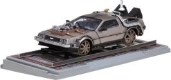 De Lorean-Back To The Future Part III Stainless Steel In 1:18 Scale
