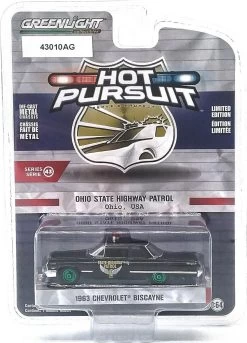 1964 Chevrolet Biscayne Ohio State Highway Patrol With "Rare Green Wheels"in 1:64 Scale