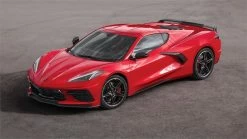 2020 Corvette C8 Stingray Coupe In Torch Red Mint Models Exclusive PQS LTD ED Of 299 In 1:18 Scale