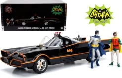 1966 Batmobile W/Lights & Batman & Robin Figures In 1:18 Scale By Jada -Professional Toy Store 770a4d587e4f3f4c126b95aee3e9533e