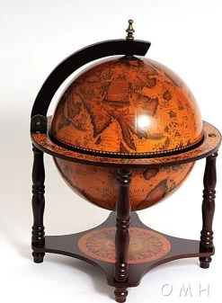 Globe Bar 13 Inches 4 Legged Stand-red By Old Modern Handicrafts -Professional Toy Store 804c009cdeb9377bfd344f89dc5ae0d7