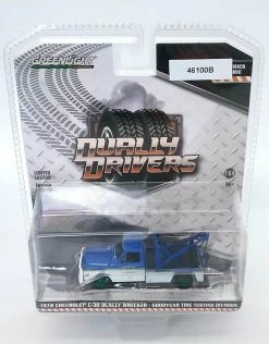 Goodyear Tire 1972 Chevrolet C-30 Dually Wrecker In 1:64 Scale *RARE GREEN WHEELS By Greenlight