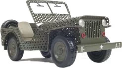 1945 Willys CJ-2A Overland Open Frame Jeep Model 1:12 Scale By Old Modern Handicrafts
