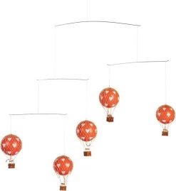 Flying The Skies Mobile, Red Hearts By Authentic Models