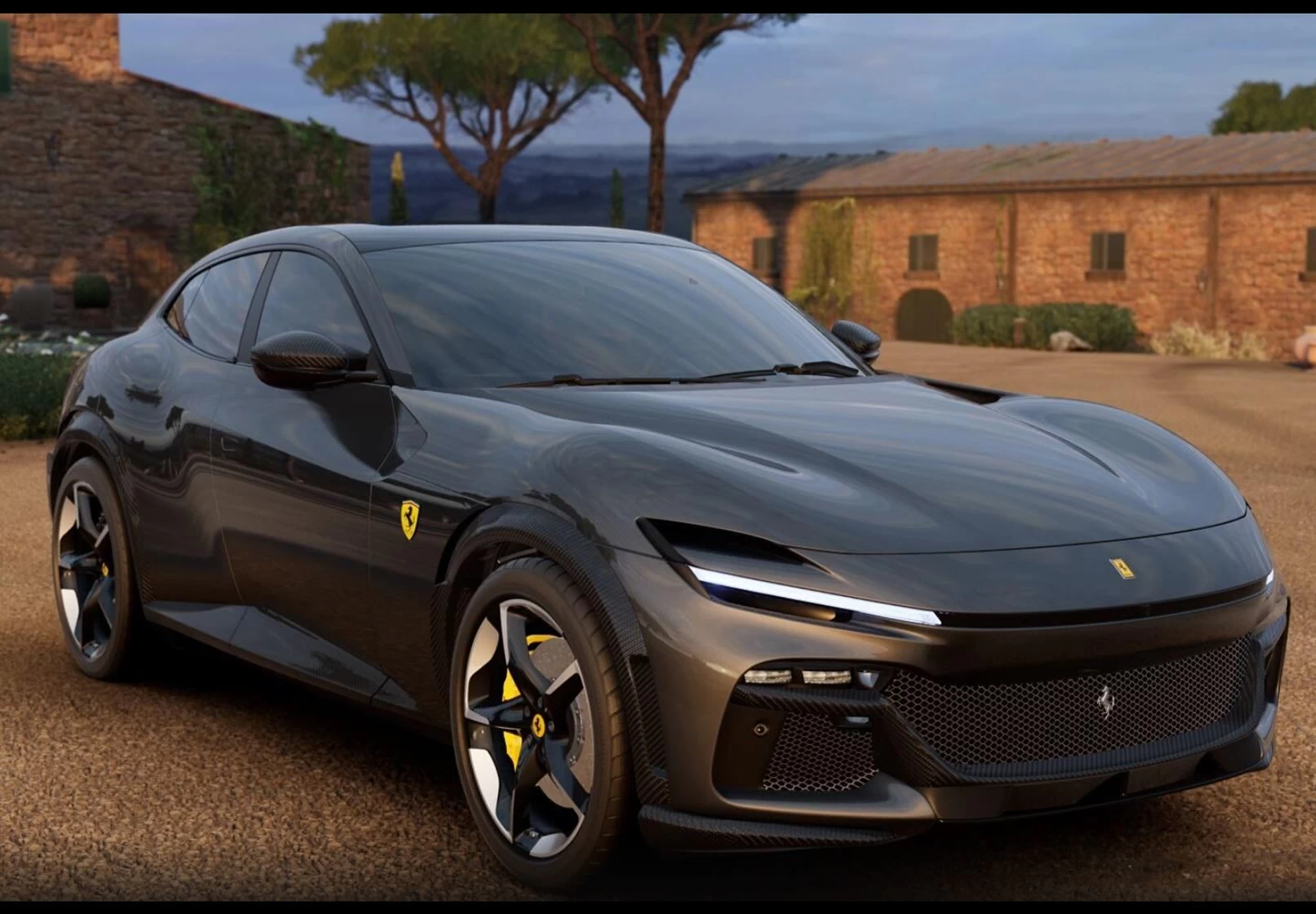 Ferrari Purosangue Grey Silverstone Metal In 1:18 Scale