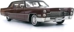1968 Cadillac Fleetwood Series 75 Limousine Madeira Plum In 1:43 Scale By Stamp Models