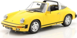1978 Porsche 911 Targa Yellow In 1:18 Scale