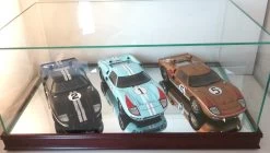 Ford V Ferrari 3 Car Set 1966 Le Mans GT40's In 1:18 Scale With Case