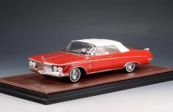 1962 Imperial Crown Convertible Closed Top Red 1:43 Scale